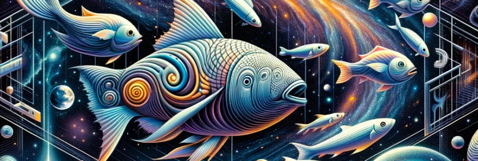 String Time Crystal » Beyond Our Dimensions: The Unseen Universe » DALL·E 2024 03 17 00.21.55 Design an imaginative and thought provoking illustration that encapsulates the journey from our familiar three dimensional world into the enigmat